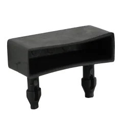 2 Embouts clips lattes noirs 53 x 35 mm ép.8 mm