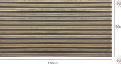 6 m2 12 pièces Panneaux muraux de plafond en polystyrène Effet lamelle Décor Imitation Lamelle Revêtement léger XL Slats Gold
