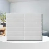 40 pièces 2,6m2 Panneaux de 3D Carreaux en plastique autocollants Revêtement mural imperméable Carreaux