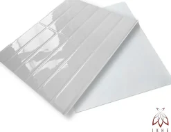 40 pièces 2,6m2 Panneaux de 3D Carreaux en plastique autocollants Revêtement mural imperméable Carreaux