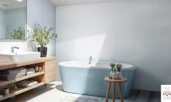 40 pièces 2,6m2 Panneaux de 3D Carreaux en plastique autocollants Revêtement mural imperméable Carreaux