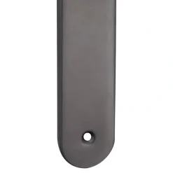 2 poignées de porte sur plaque rond Amga, entraxe 195mm, coloris titane