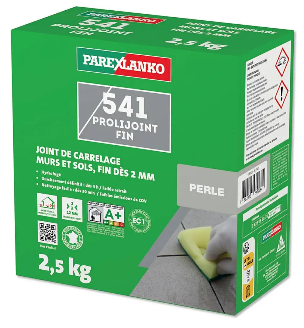 541 prolijoint fin 2.5kg gris ciment