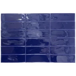 Altea Cobalt Série Revêtement grès cérame premium 5x15 cm.
