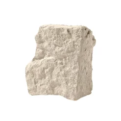 Angle plaquette de parement béton effet pierre beige Jura L.35 x l.35 cm Stegu