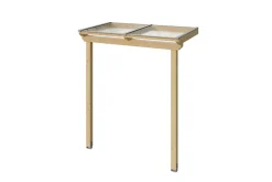 Auvent bois SKAN HOLZ Anklam 1, 220 x 124 cm, épicéa, non traité