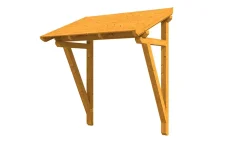 Auvent bois SKAN HOLZ Paderborn 2, 242x156cm, épicéa, traitement coloré chêne clair