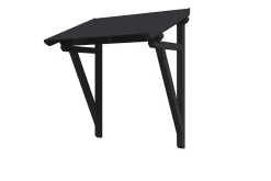 Auvent bois SKAN HOLZ Paderborn 2, 242x156cm, épicéa, traitement coloré anthracite