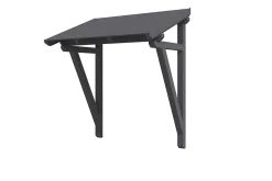Auvent bois SKAN HOLZ Paderborn 2, 242x156cm, épicéa, traitement coloré gris ardoise