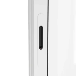 Baie vitrée coulissante alu + volet roulant motorisé Goodhome blanc - l.240 x h.200 cm - Uw 1,7