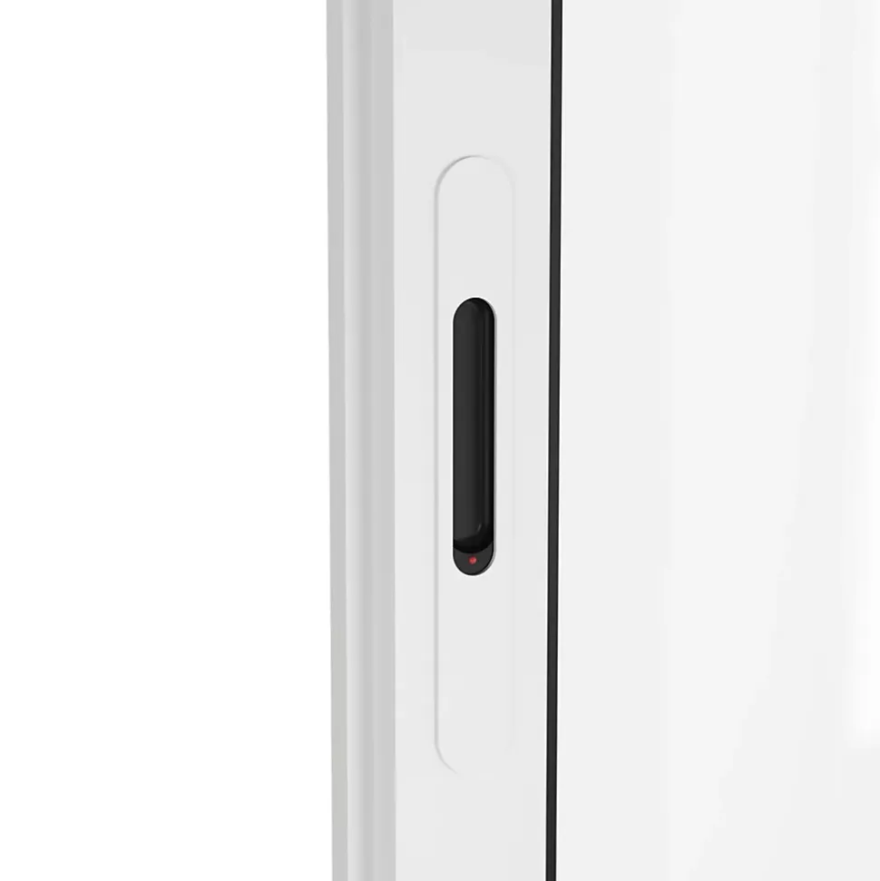 Baie vitrée coulissante alu + volet roulant électrique Goodhome blanc - l.240 x h.200 cm - Uw 1,7