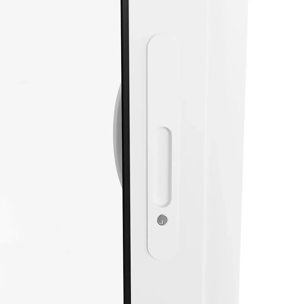 Baie vitrée coulissante alu GoodHome blanc - l.240 x h.215 cm - Uw 1,7