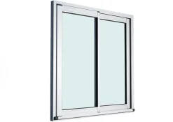 Baie vitrée coulissante alu - l.180 x h.215 cm