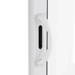 Baie vitrée coulissante alu + volet roulant motorisé Goodhome blanc - l.180 x h.215 cm - Uw 1,7