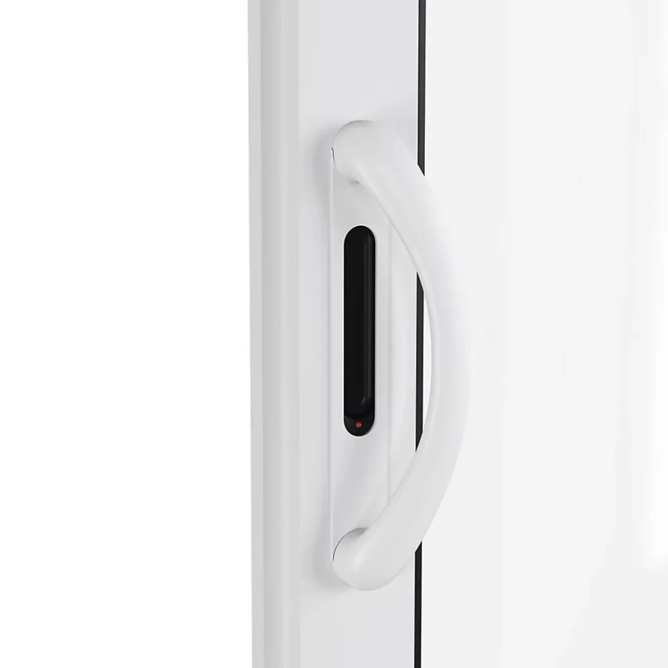 Baie vitrée coulissante alu + volet roulant motorisé Goodhome blanc - l.180 x h.215 cm - Uw 1,7