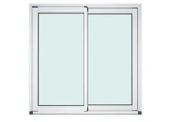 Baie vitrée coulissante alu GoodHome blanc - l.240 x h.200 cm - Uw 1,7