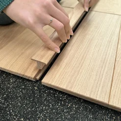 Barre de jonction Chêne l. 35mm Long. 2m Parquet Ep. 20mm Brut