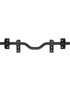 Barre de sécurité pour volet bois, acier, diamètre 18x410mm, zingué noir - THIRARD