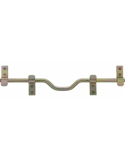 Barre de sécurité pour volet bois, non cadenassable, acier, diamètre 14x460mm, zingué - THIRARD
