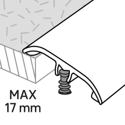 Barre de seuil en aluminium auto-adhésif, effet chêne miel GoodHome, décor 235, L.930 x l.37 mm