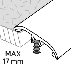 Barre de seuil en aluminium décor bois GoodHome 37 x 2 700 mm DÉCOR 160