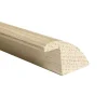 Barre de seuil rattrapage de niveau à recouvrement Chêne l. 35mm Long. 2m Ep. 20mm Brut