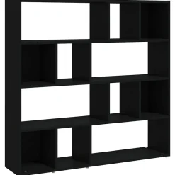 Bibliothèque/Cloison de séparation Noir 105x24x102 cm vidaXL