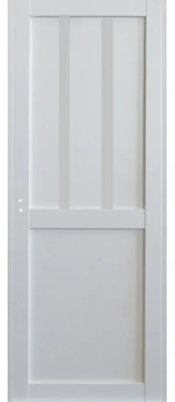 Bloc Porte Atelier 2 Panneaux Blanc H204 X L73 Côte Tableau P.droite Gd Menuiseries