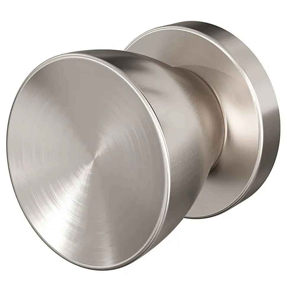 Bouton de porte double champignon GoodHome gris Ø. 48mm x l.48 x H. 44mm