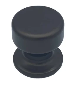 Bouton tirant de porte fixe D50 mm en aluminium Marron foncé - breveté - lot de 6 boutons