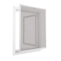 Cadre moustiquaire de fenêtre en alu blanc 130 x h.150 cm