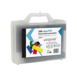 Cale PVC universelle panachée 26 x 80 mm vendue par 200 pièces