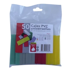 Cales PVC universelles (lot de 50) Acbat