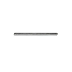 Carré de poignée de porte lisse acier ⌀6 mm H. 6 x L.110 mm gris