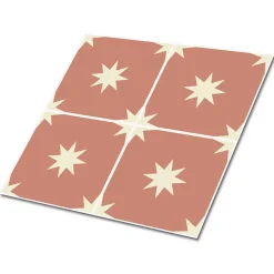 Carreaux vinyle Tulup 30x30 cm Des étoiles sur la place 9 pcs