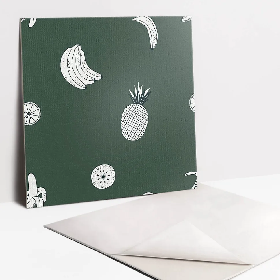 Carreaux vinyle Tulup 30x30 cm Ananas et banane 9 pcs