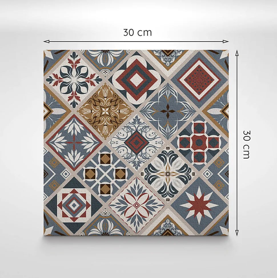 Carreaux vinyle Tulup 30x30 cm Ananas et banane 9 pcs