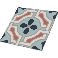 Carreaux vinyle Tulup 30x30 cm Motif fleuri 9 pcs