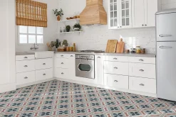 Carreaux vinyle Tulup 30x30 cm Motif fleuri 9 pcs