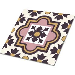 Carreaux vinyle Tulup 30x30 cm Fleurs arabes 9 pcs