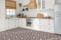 Carreaux vinyle Tulup 30x30 cm Fleurs arabes 9 pcs