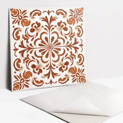 Carreaux vinyle Tulup 30x30 cm Ornement à motifs 9 pcs