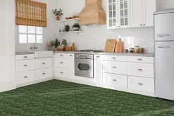 Carreaux vinyle Tulup 30x30 cm Feuilles d'abstraction 9 pcs
