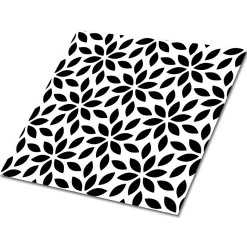 Carreaux vinyle Tulup 30x30 cm Fleur stylisée 9 pcs