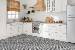 Carreaux vinyle Tulup 30x30 cm Fleur stylisée 9 pcs