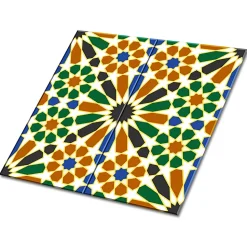 Carreaux vinyle Tulup 30x30 cm Motif cubain 9 pcs
