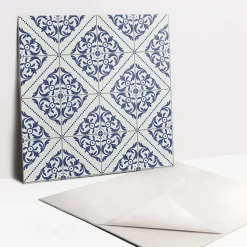 Carreaux vinyle Tulup 30x30 cm Carreaux bleus portugais 9 pcs