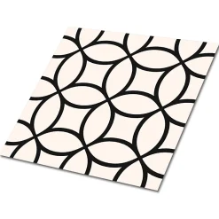 Carreaux vinyle Tulup 30x30 cm Cercles géométriques 9 pcs