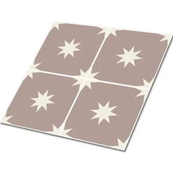 Carreaux vinyle Tulup 30x30 cm Carrés et étoiles 9 pcs