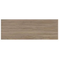 Carrelage effet Bois 3D Chêne Naturel Curve 100x33,3x0,98 cm Valdoro - Mur intérieur - RO'MA CARRELAGE